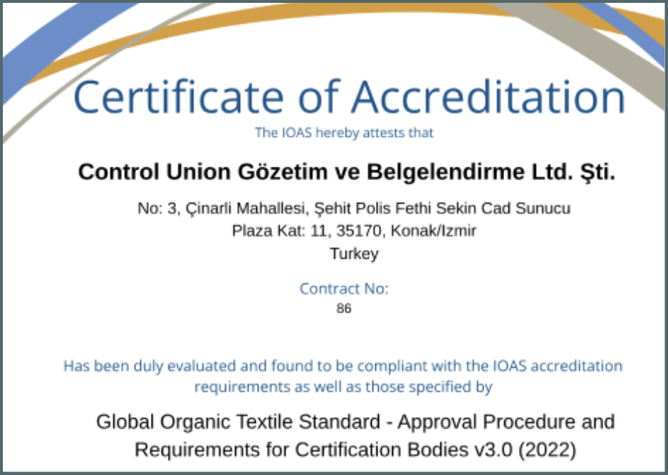 IOAS - GOTS (Global Organic Textile Standard)